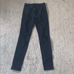 Kancan Black Ripped Skinny Jeans